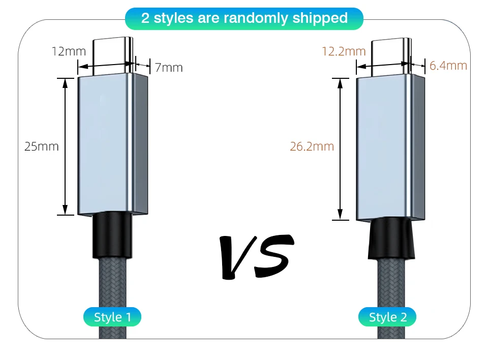 UGOURD Thunderbolt 4 Typ-C 40Gbps USB4 Kabel 0,2m 1m 2m 3m USB-C zu USB-C 240W Schnellladekabel Thunderbolt3 für EGPU SSD – Detail 11