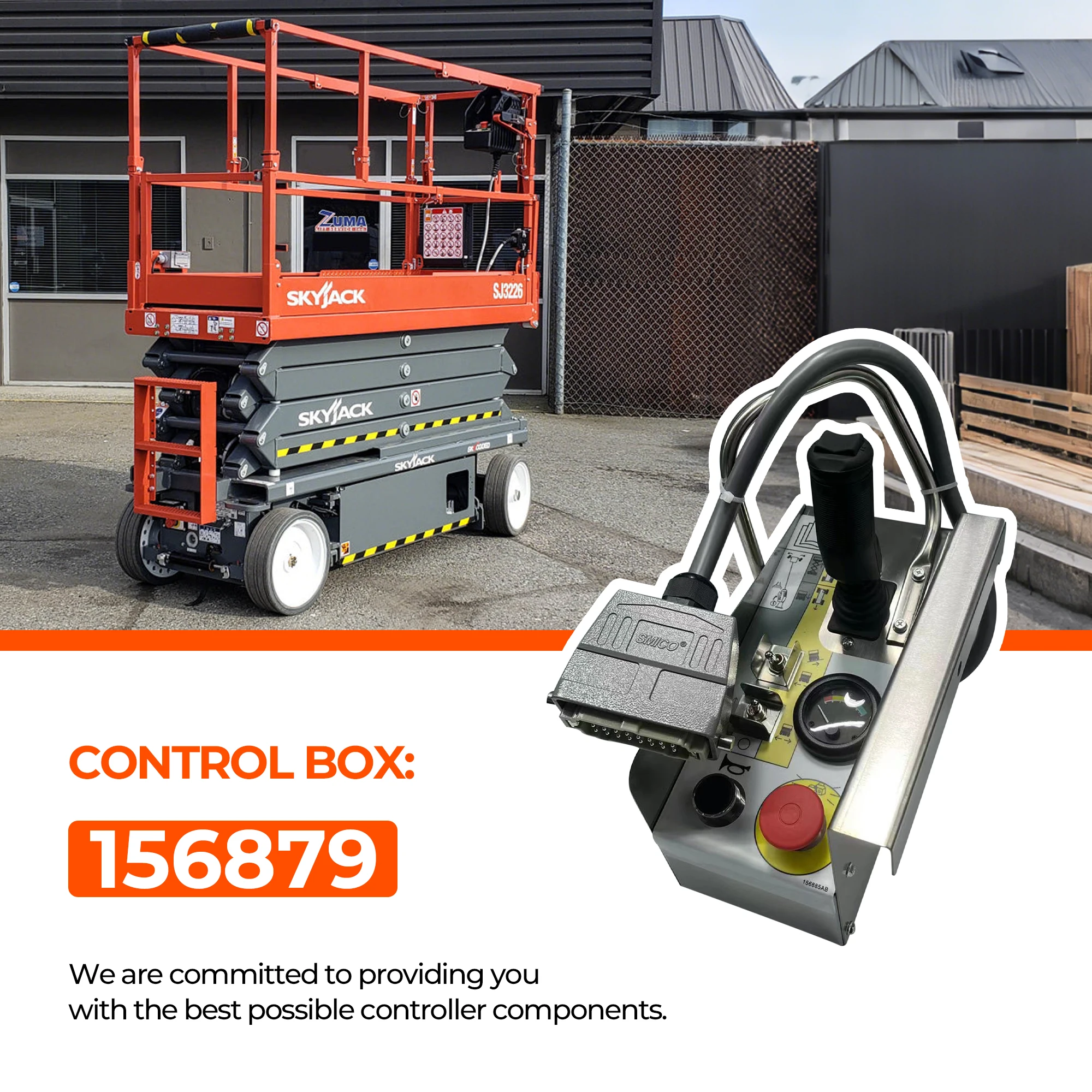 

156879 Control Box Repacement Part 156991 Controller Used for Skyjack Scissor Lifts SJIII 3215 3219 3220 3226 4620 4626 4632