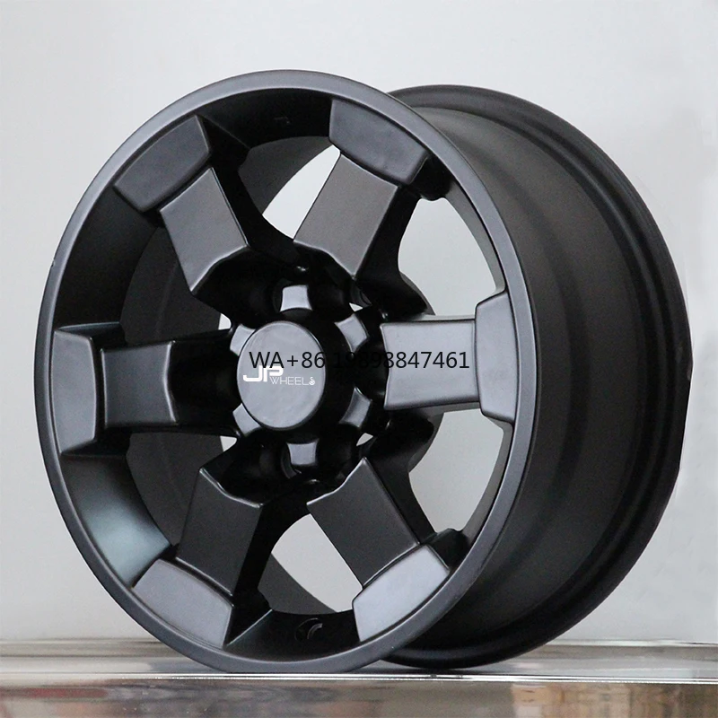

JPwheels Hot Selling Aluminum Alloy Mesh Design OEM Replacement Wheels 16 Inch 6x139.7 Black Finish Remanufactured Car Rims