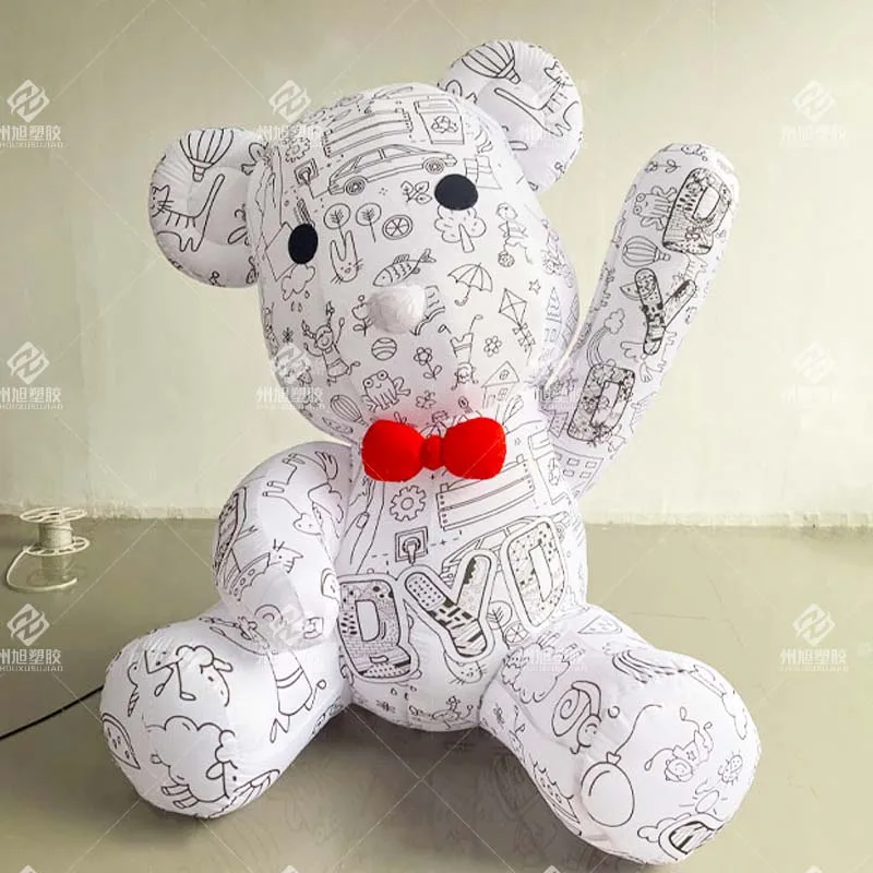 Inflatable Rabbits,Black and White Graffiti Rabbits,Festive Event Decorations
