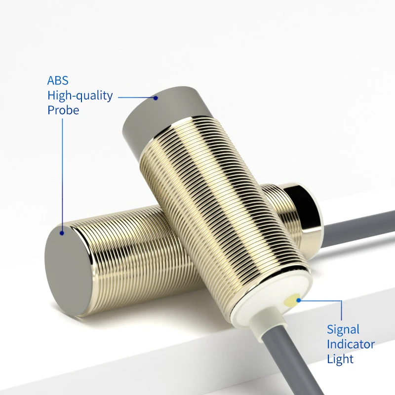 Fuwei หัวขันน็อต M18 FSY1808-PA ทรงกลม8มม. เซ็นเซอร์ความใกล้ชิดกันน้ำ