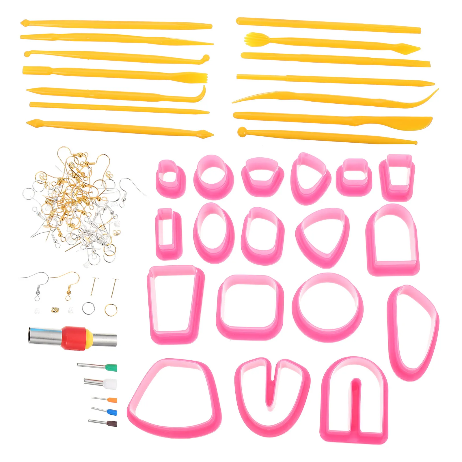 

1Set Clay Cutting Tool Polymer Cutter Plastic Stainless Steel DIY Earrings Jewelry Pendant Making Mold Kit for Polymer Clay