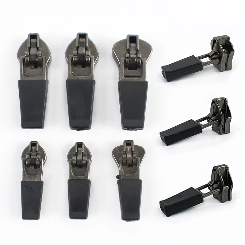 10-50 قطعة 3 # 5 # سحاب منزلق للنايلون الرسمي عكس الرمز البريدي الراتنج السوستة المؤشر الملابس إصلاح البريدي مجتذب الخياطة سحاب قفل الرأس #3