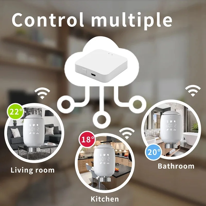 Рисунок 6 - Термостатический клапан радиатора Tuya Zigbee3.0