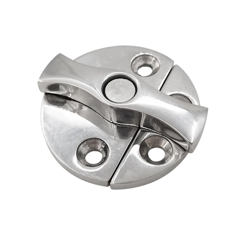 Solid Cast Stainless Steel Hinge Heavy Duty Corrosion-resistant Round Casting Hinge Durable Anti-rust Hatch Cabinet Door Hinge