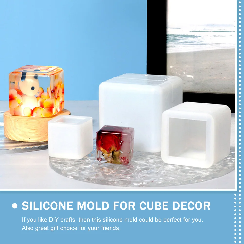 

DIY Mold Handmade Craft Silicone Making for Cube Decor Molds Epoxy Resin Ornament Decorative Delicate Decoration Casting Home