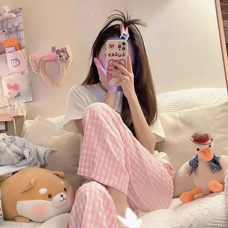 Pink plaid