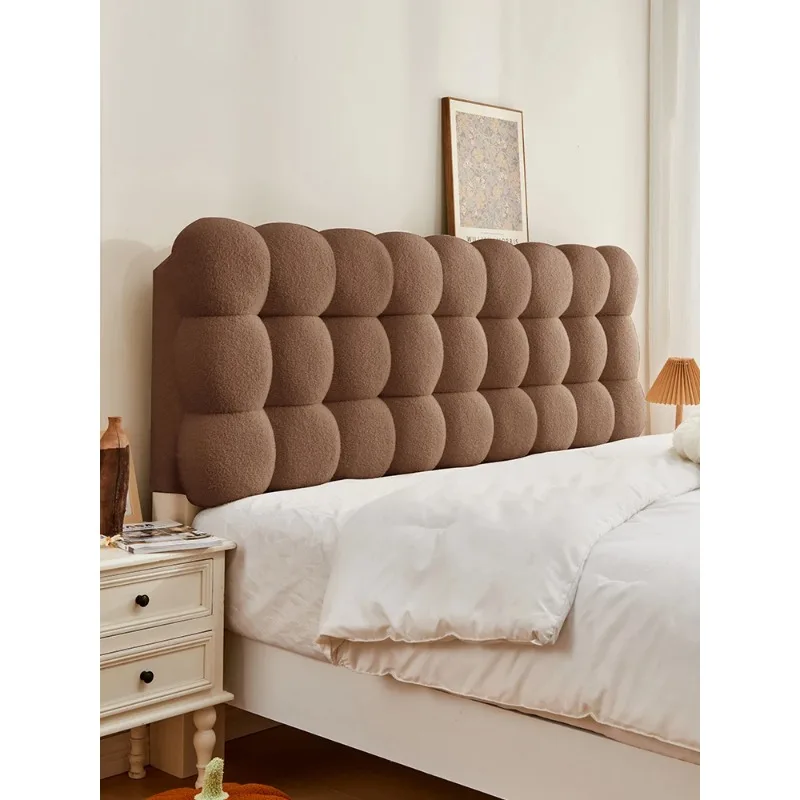 Snowball Tatami Backrest Headboard Soft Cushion Cloud Sponge Self-adhesive Cover Anti-collision Pillow Cream Wind Bed Head