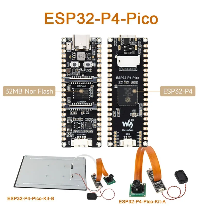 ESP32-P4-Pico ESP32-P4 Development board WiFi 6 Bluetooth Dev Kit Bulit-in 32-bit RISC-V MCU for USB 2.0MIPI-CSI / MIPI-DSI