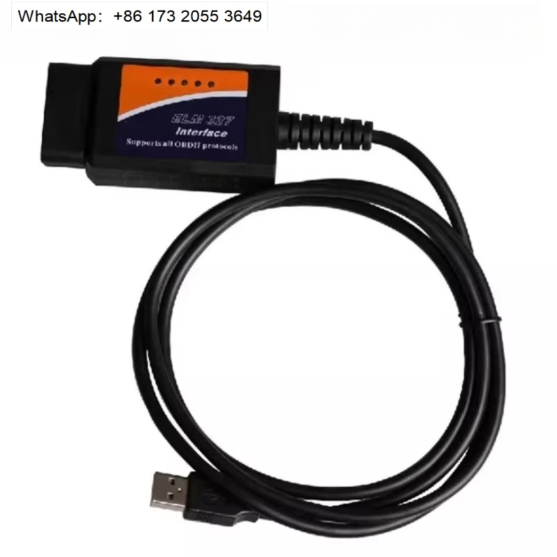 USB ELM327 OBD2 Car Diagnostic Cable, Car Computer USB Interface Cable ELM 327.2PCS