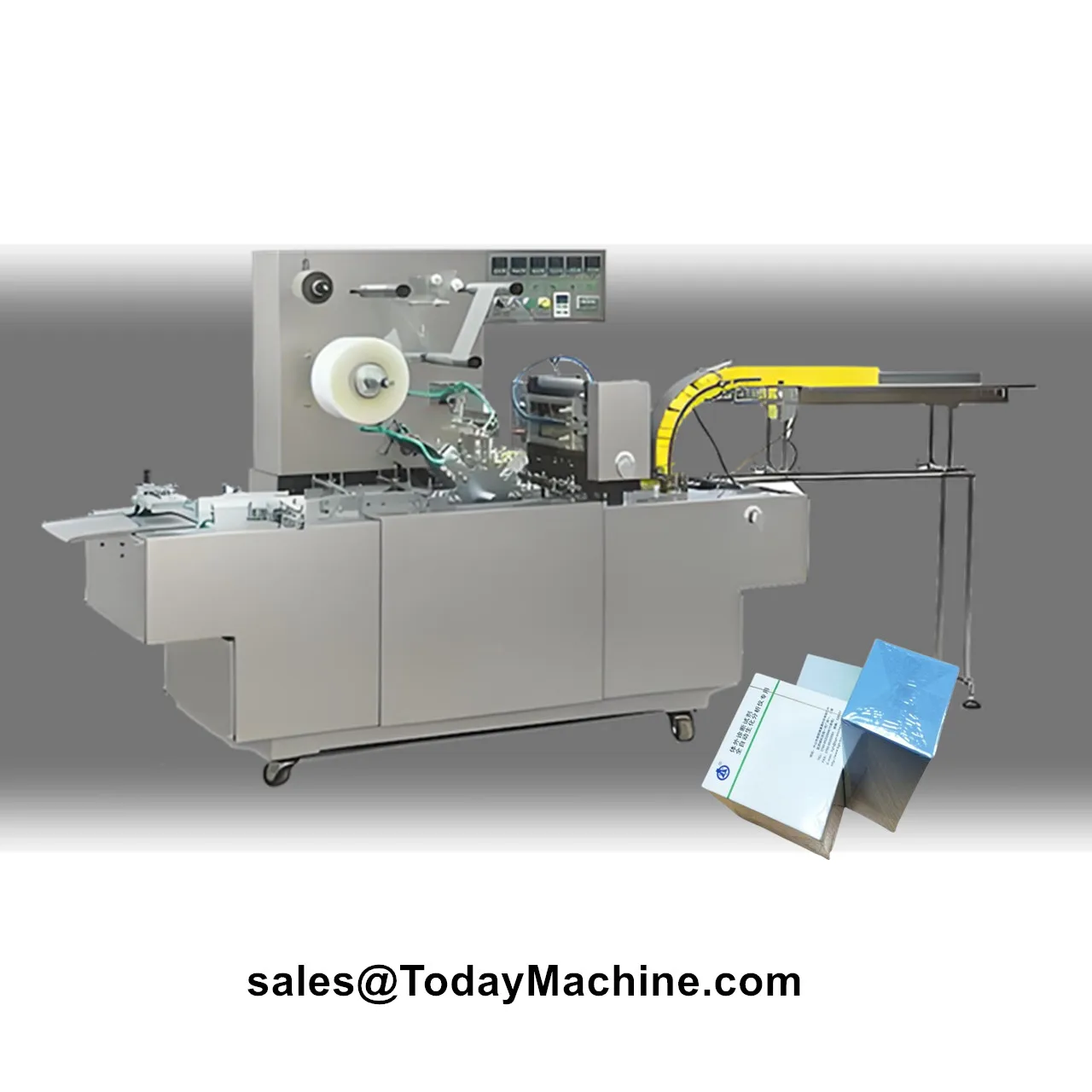 Automatic Perfume Soap Cosmetic Box BOPP 3D Film Transparent Packing Cellophane Wrapping Machine