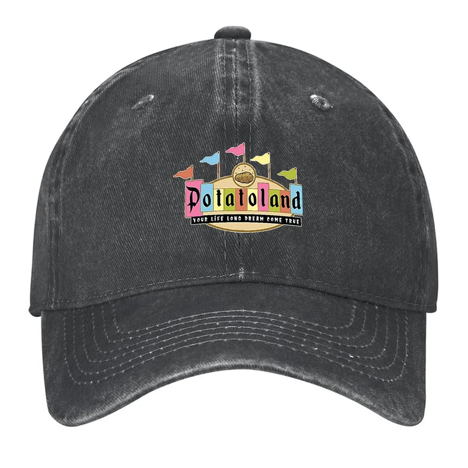 

Potatoland Retro Sign Baseball Cap Christmas Hat party Hat Thermal Visor black Women's Beach Men's