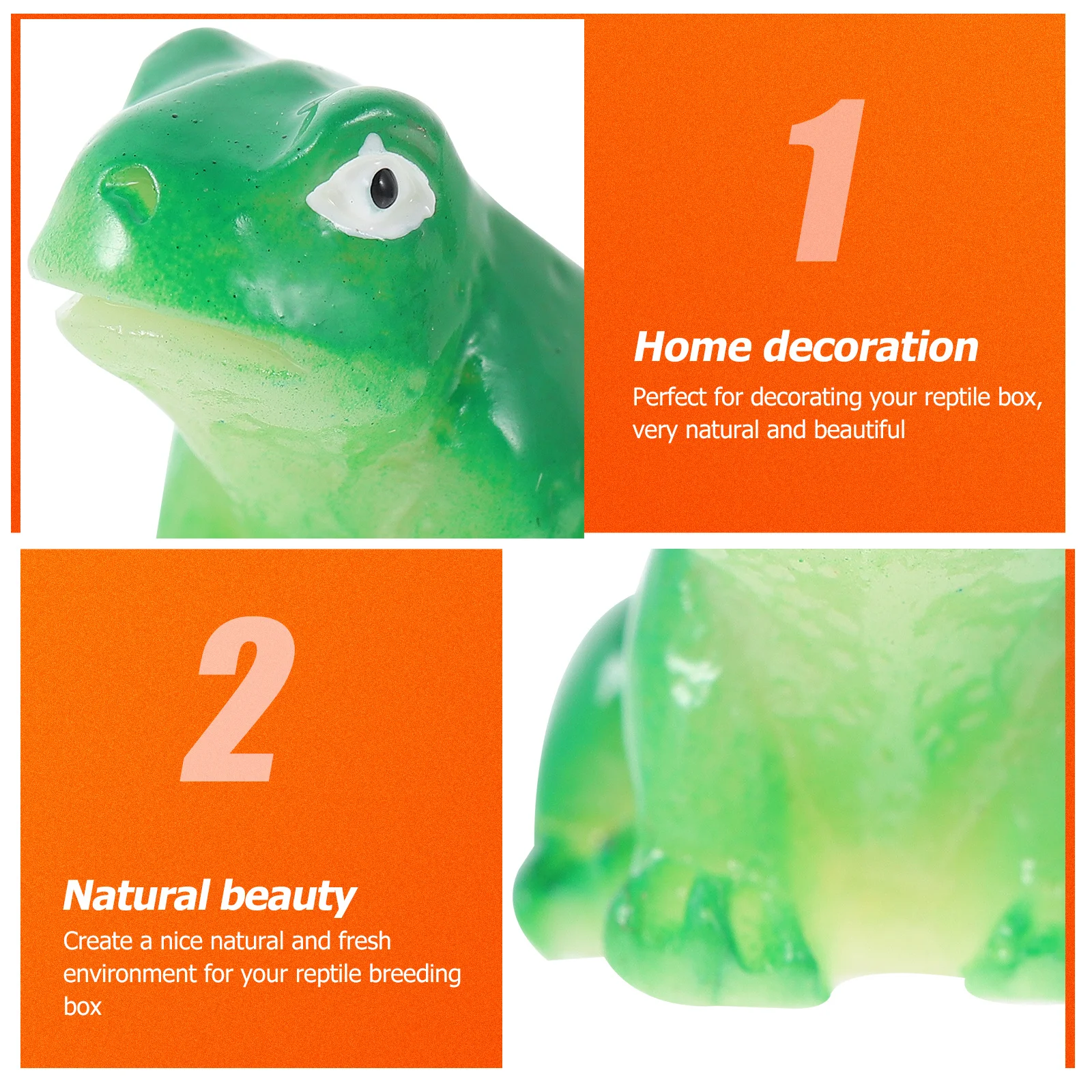 

15pcs Frog Resin Mini Decor For Micro Landscape Garden Decoration Pet Supply Adorable Frogs Ornament
