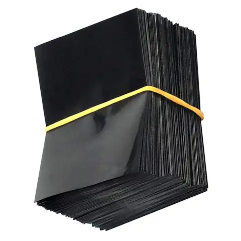 100 Pcs 덕트 테이프 병 검정색 수축 슬리브 열 밴드 씰링 캡