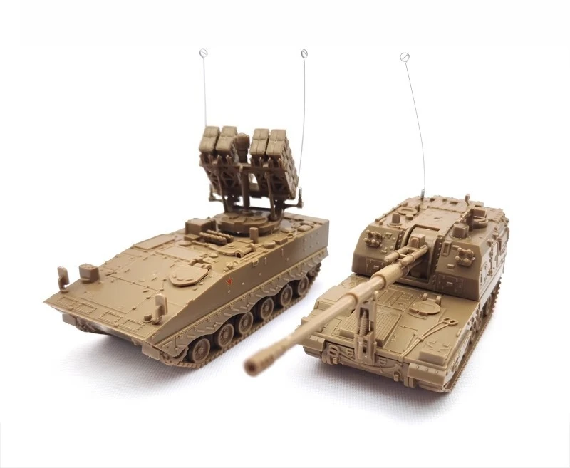 4D 1/72 Tanque Montar Modelo China Howitzer Anti-tanque Missile Militar Artilharia Carro Modelo Menino Brinquedos