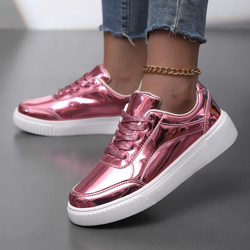 Glitter Pink Luxury Designer Shoes Women Fashion Shiny Men's Casual Sneakers Original Lightweight Sneakers For Men basket homme