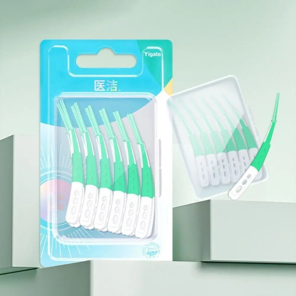 

60Pcs New Silicone Interdental Brush 60Pcs Soft Bristle Tooth Cleaning Brush Orthodontic Deep Cleaning Tooth Brush Oral Cavity