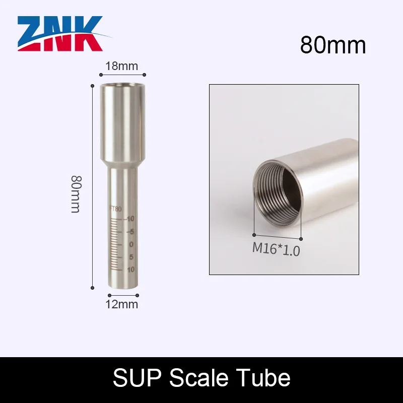 Tubo de escala de boquilla de soldadura manual ZNK para kits de conector de boquilla de cabezal de corte Mental láser de fibra SUP