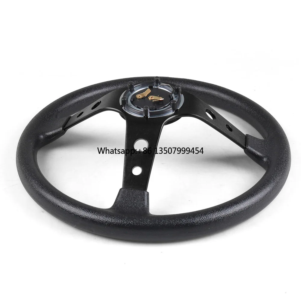 

14inch 350mm PU Leather Car Racing Steering Wheel With Adapter Plate 70mm PCD for G29 G920 G923 for