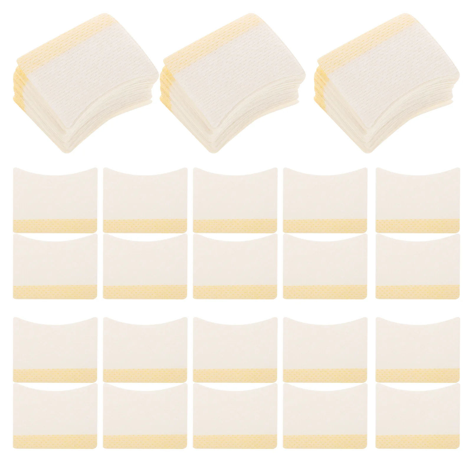 200 pezzi nastri isolanti per ciglia materiale in cotone forniture per estensioni delle ciglia sotto i cuscinetti per gli occhi uso professionale sicuro e traspirante