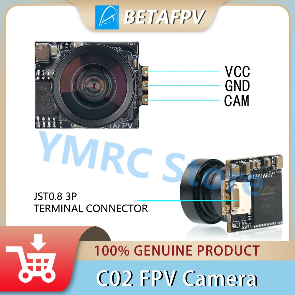 

BETAFPV C02 FPV Camera Crossover Indoor Drone Lens 2.1mm Motion Camera