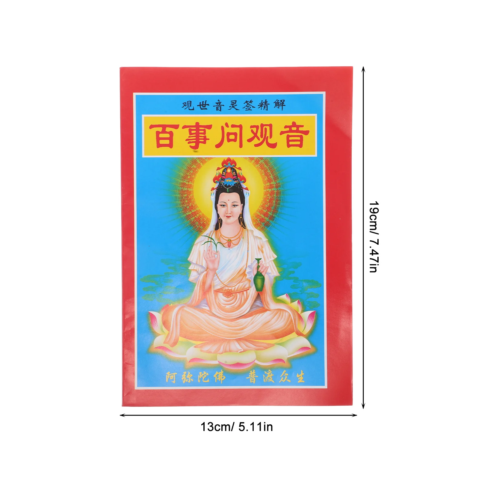 Livro de adivinhação 100 sinal guia de adivinhação guanyin varas budistas ferramenta de leitura espiritual bênçãos místicos casa