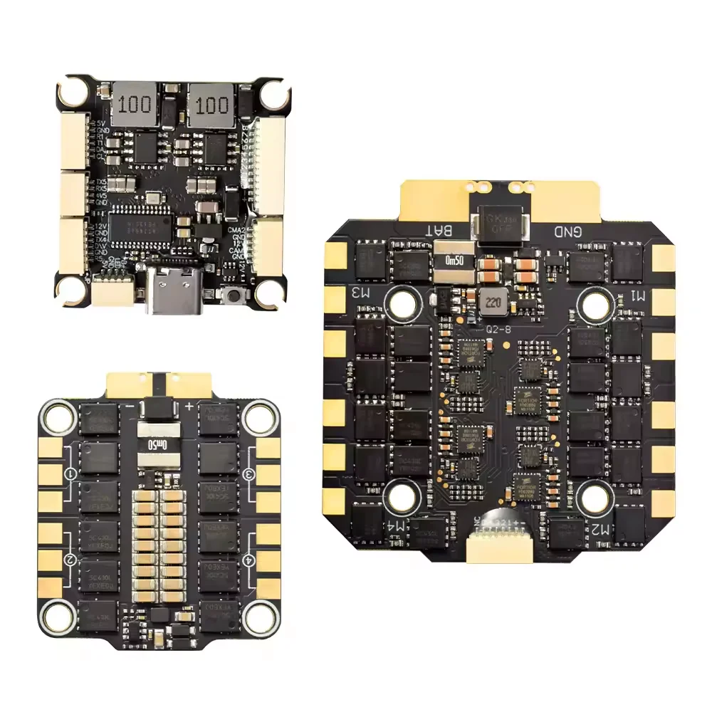 Elrs H743 كومة الطيران 80A 70A ESC STACK طائرة بدون طيار للتحكم في الطيران 3-8S مدخلات طويلة المدى RC FPV حرة سباق بدون طيار كوادكوبتر #4