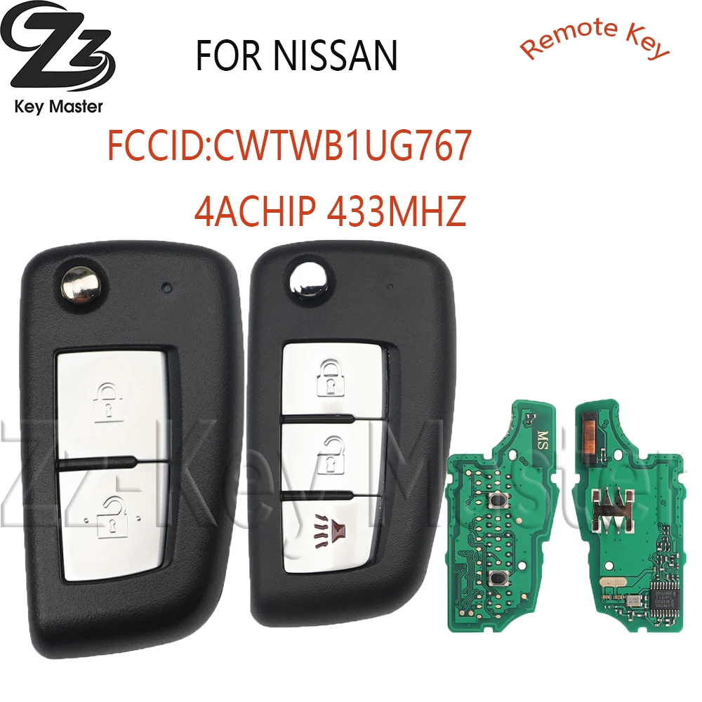 

Zz CWTWB1UG767 ID4A чип 433,92 МГц откидной дистанционный автомобильный ключ для заказа Rogue 2014 + 8268-4CB1A