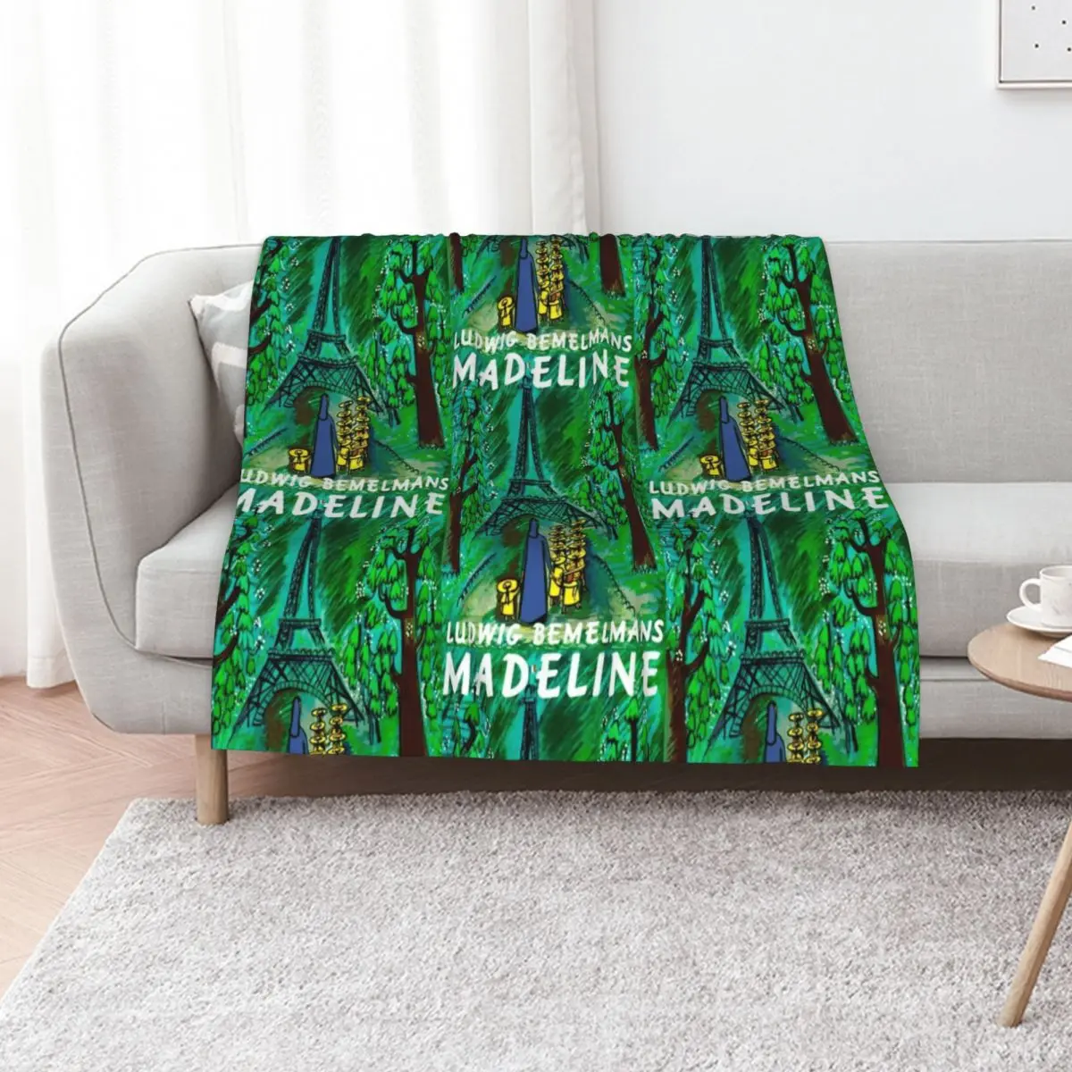 Madeline Vintage Children's Book Cover Throw Blanket Warm Luxury St Single cosplay anime Hairy Blankets