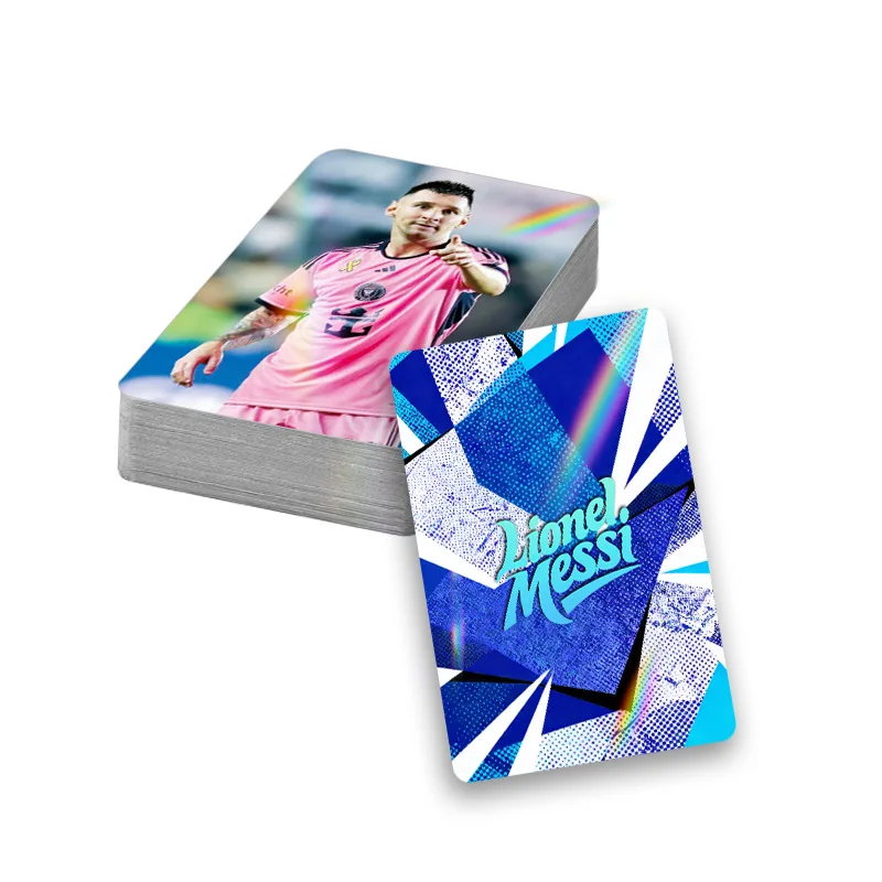 30Pcs Soccer Star Laser LOMO Cards Photo Cards Collectible Trading Cards Double Sided Fan Merch Gift Set Not Original In Stock