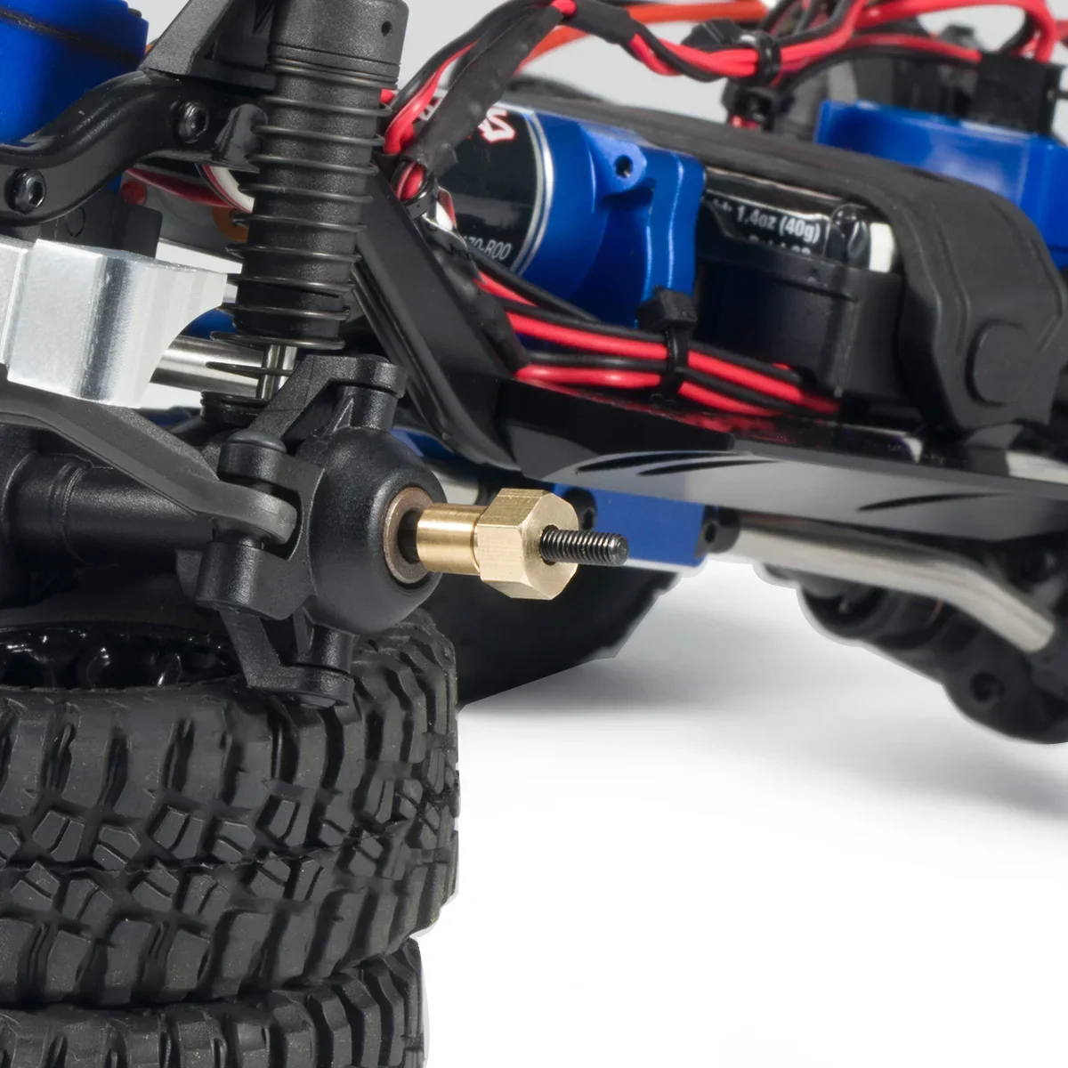 Extensions de roues hexagonales TRX4M en laiton, épaisseur de 4mm/6mm pour voiture 1/18 RC sur chenilles TRX4-M Bronco Defender, pièces de mise à niveau, 4 pièces