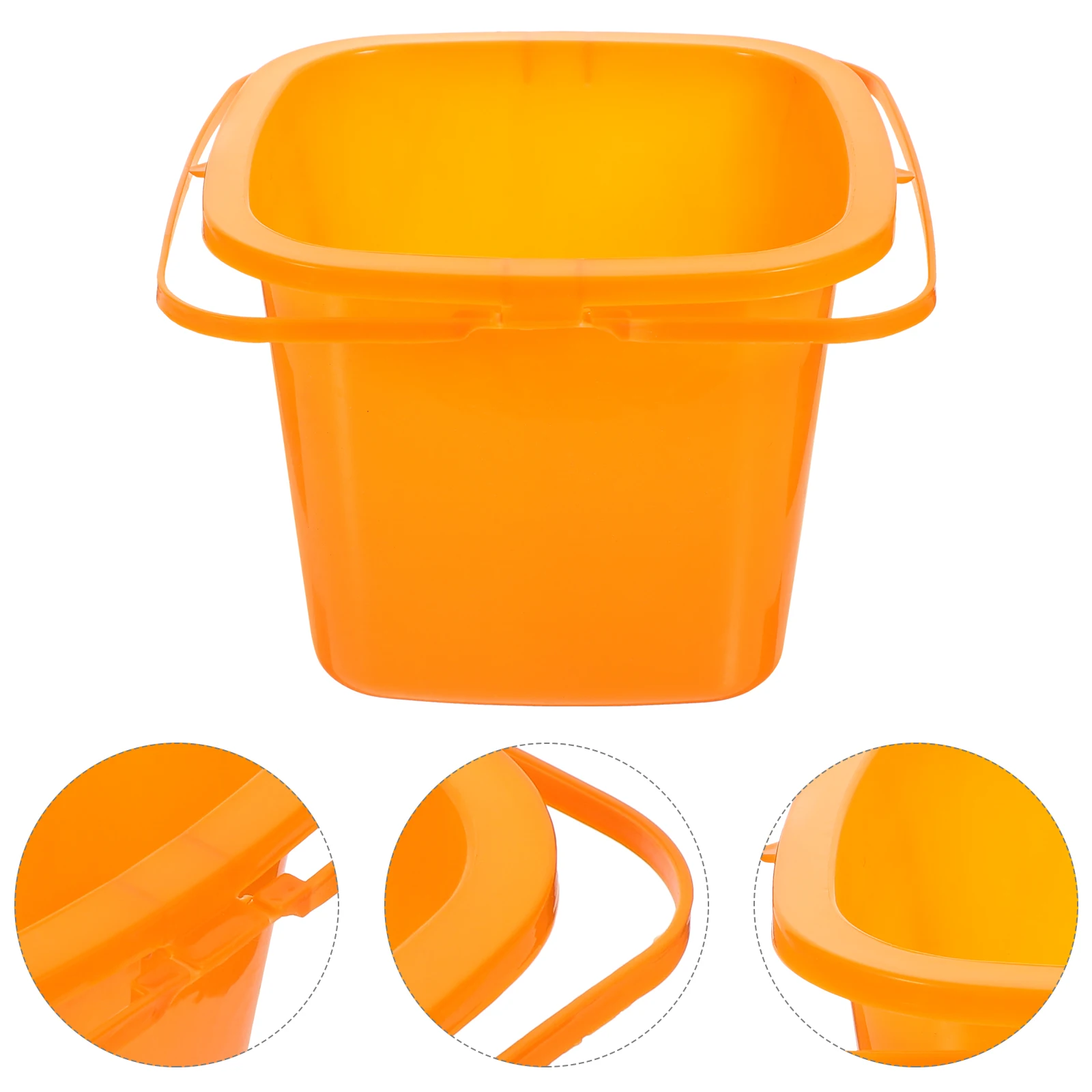 Plastic Beach Bucket Small Multipurpose Paint Storage Container Lightweight Easy to Carry H Cleaning Garden Use