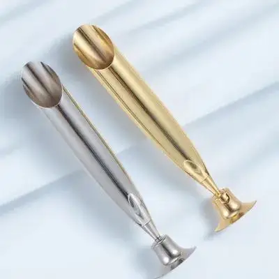 2 قطعة حامل أقلام أنيق من الفولاذ المقاوم للصدأ ملحق مكتبي حامل قلم واحد لكتابة أقلام ديكور أنيق للطلاب