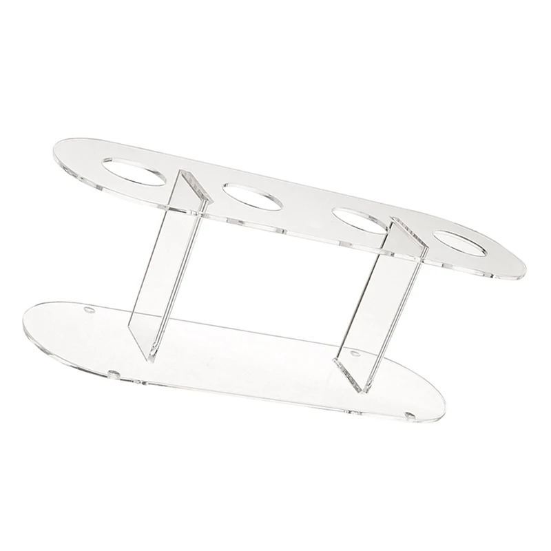 ABJY-2 個アクリル 4 穴二層アイスクリームコーンスタンド