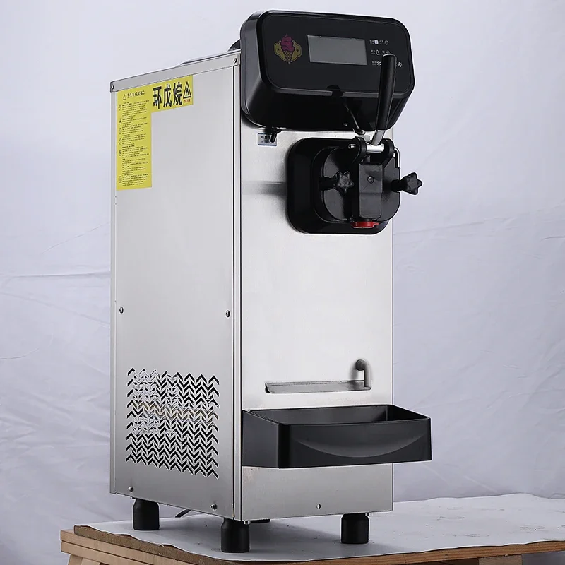 Single-Head Ice Cream Machine Commercial Small Desktop Automatic Ice Cream Maker With Touch Screen Mini Sundae Ice Cream