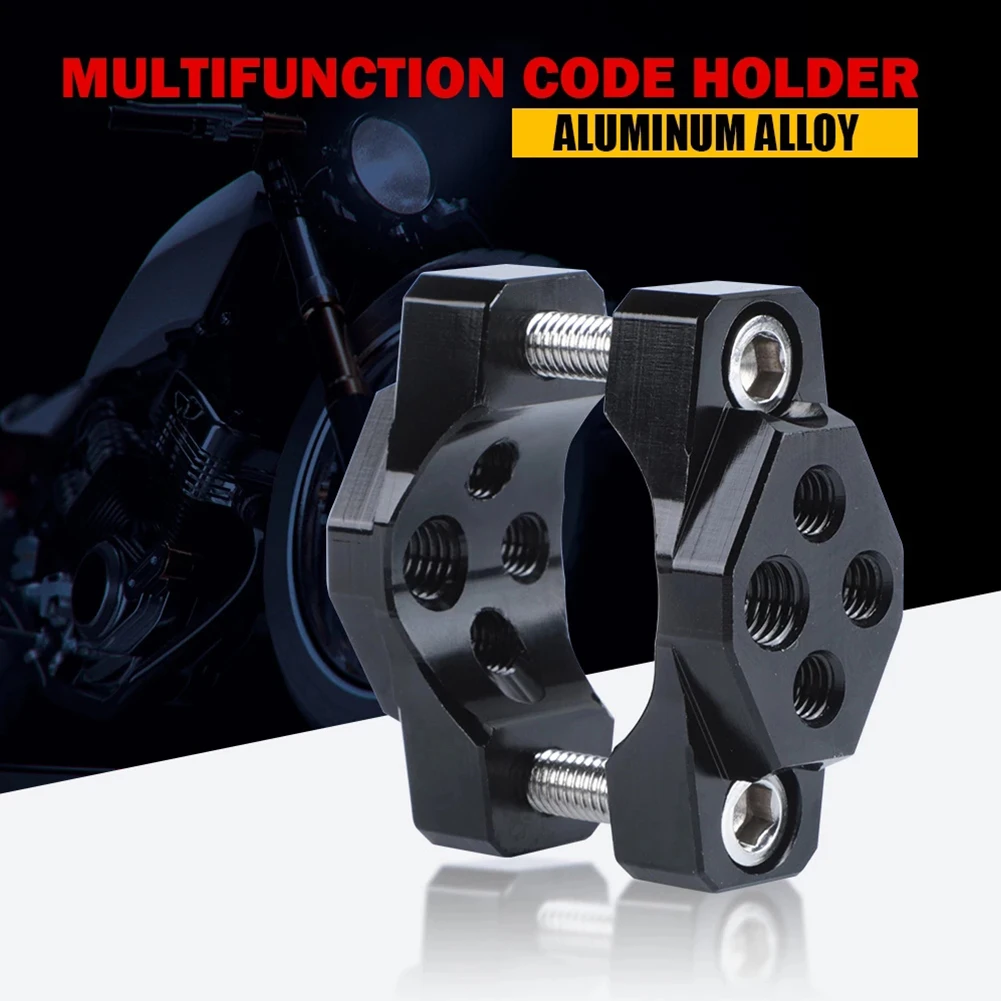17-32mm Motorcycle Light Mount Bracket Clamp For LED Spot Fog Lights Aluminum Alloy With Steel Screws