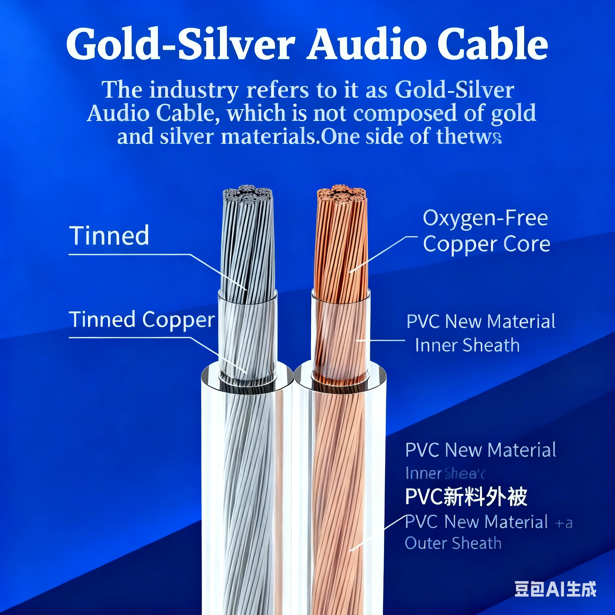 Musical Sound HIFI Speaker Cable Audio Cords OFC Oxygen-free Copper DIY Audio Speaker Amplifier Wire Cable