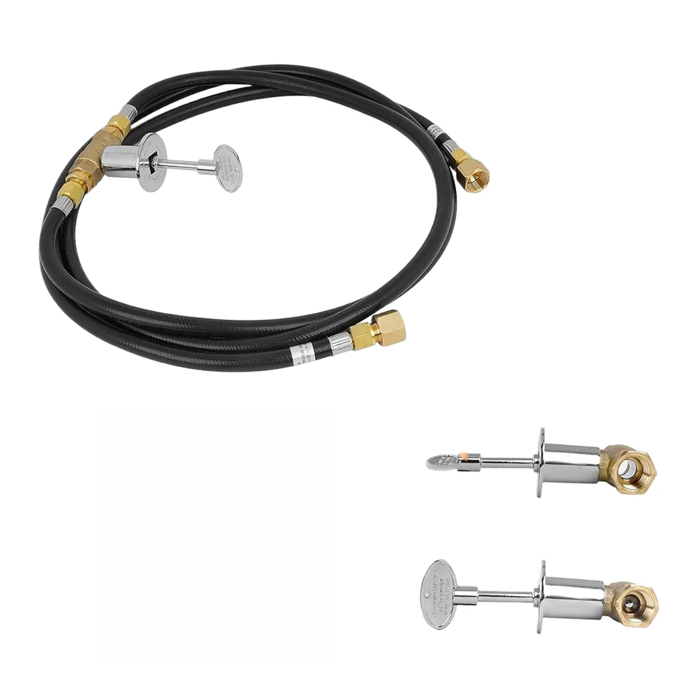 

Certified Propane Gas Fire Kit Hose Assembly With Brass Fittings 150K BTU Garden PowerTool Accessories For Outdoor Garden
