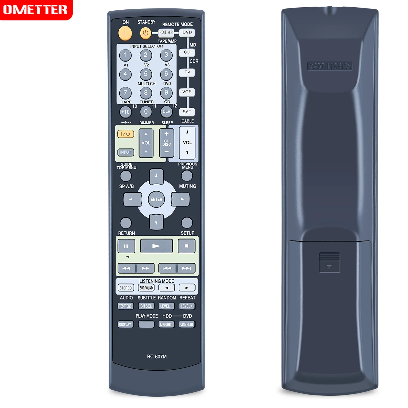 New RC-607M Remote Control For Onkyo AV Receiver TX-SR503 TX-SR8350 TX-SR503E