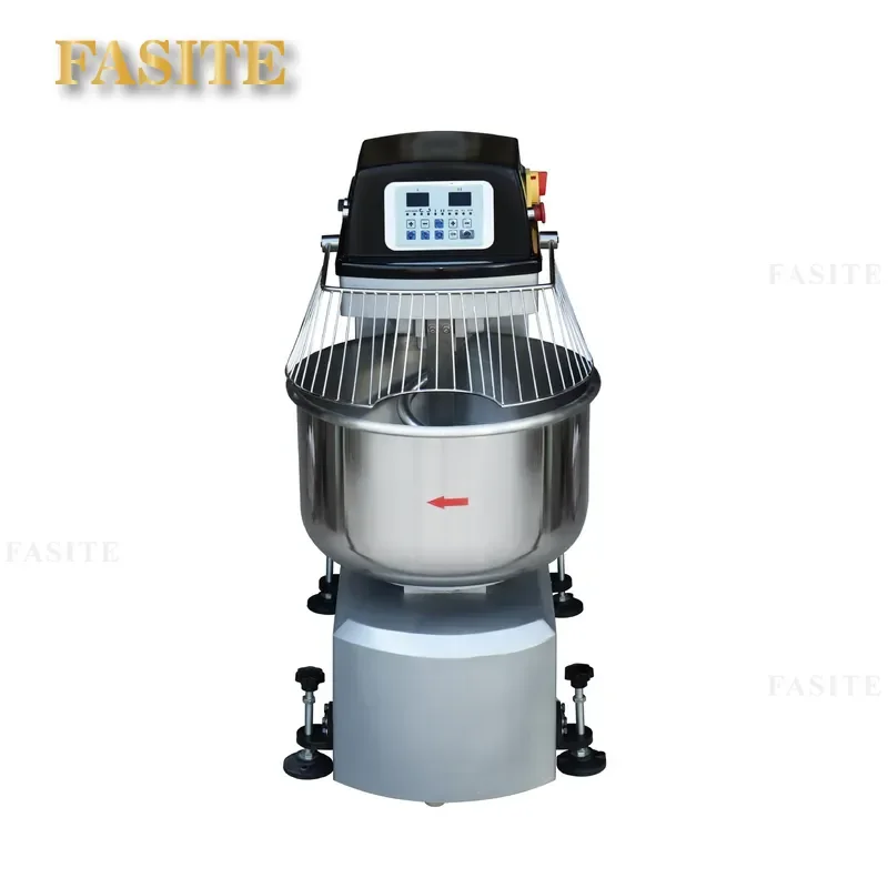 For Commercial Automatic Dough Mixing Machine Two Speed Double Action Spiral Stainless Steel Kneader for Bread Pizza High