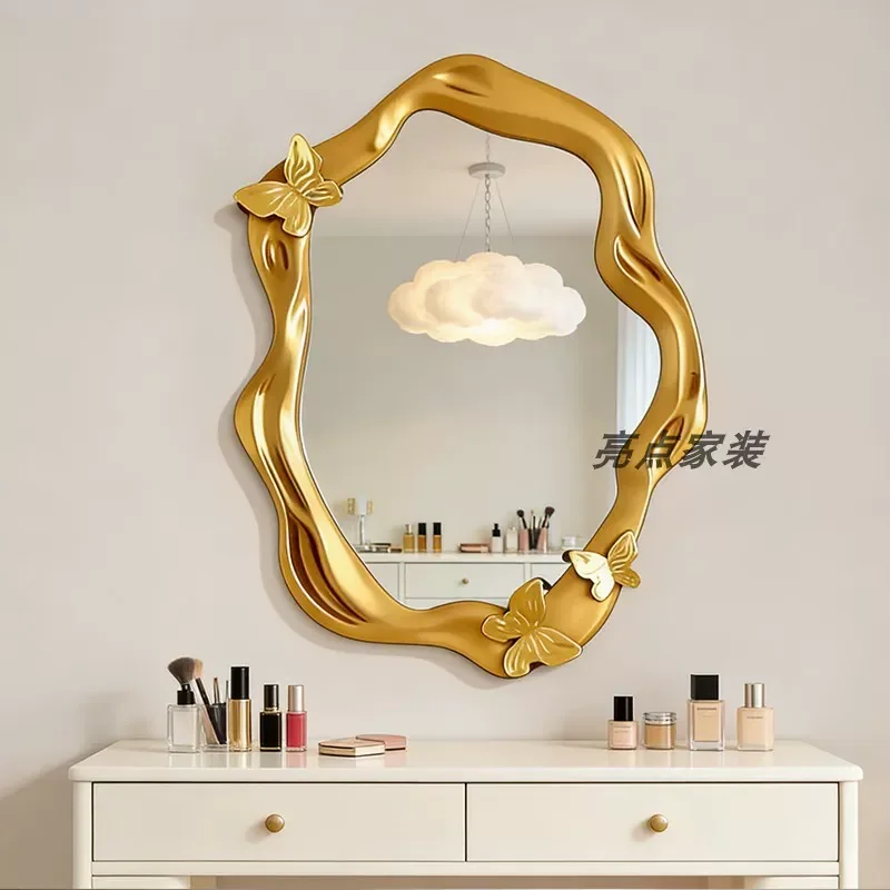 Premium Butterfly Mirror Wall Mounted Special Shaped Bathroom Vanity Mirror Irregular Decorative Mirror for Home Decoration