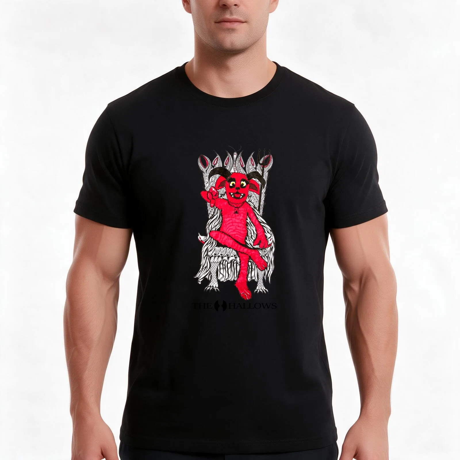 The Hallows - Slesuzu's Throne T-Shirt Summer Casual Cotton Tee Oversized Streetwear Tops Vintage Graphic Print 100% Cotton