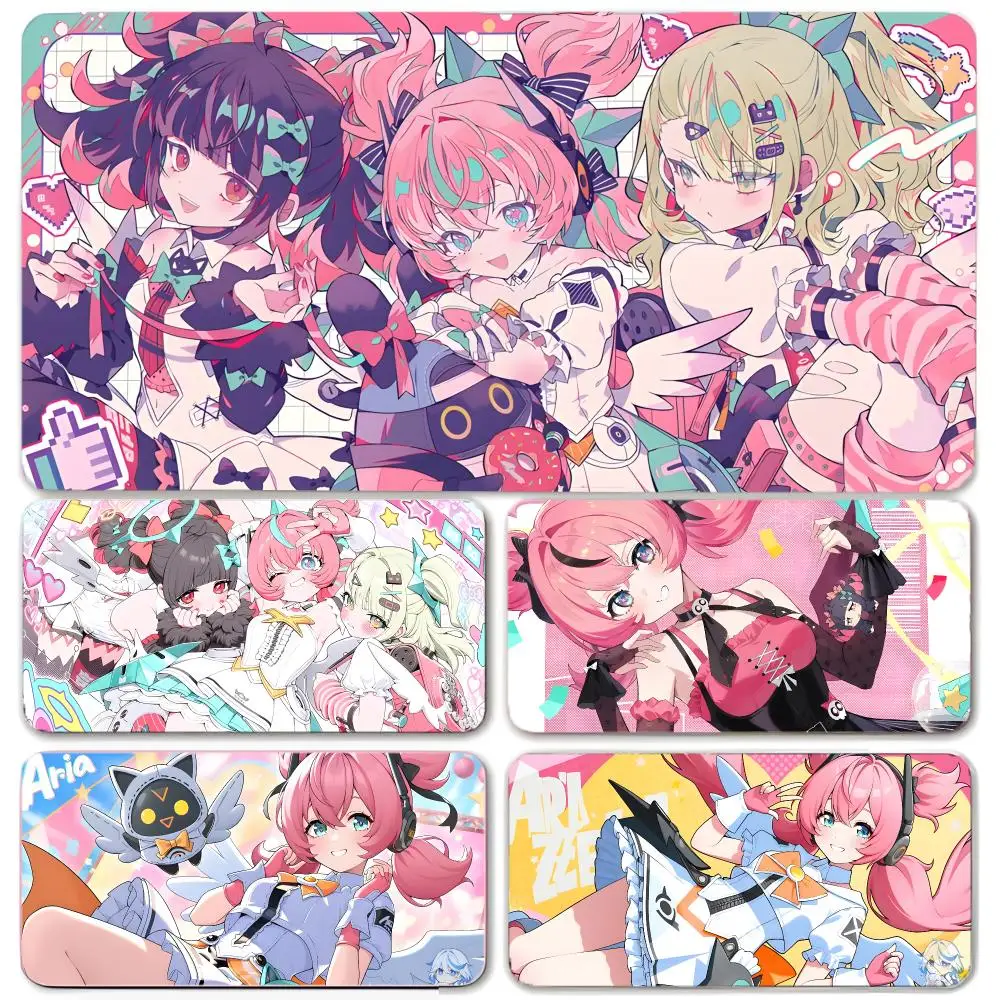 game character Zenless Zone Zero Aria Mouse Pad Large Gaming Mousepad with Thick Stitched Edge Non-Slip Desk Mat