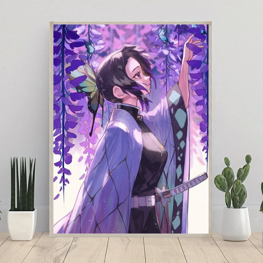 Demon Slayer 5D DIY Diamond Painting Mural Anime Character Embroidery Mosaic Picture Cuadros Cross Stitch Kits Room Decor Gift