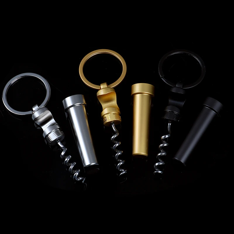 3 In 1 Bottle Opener Keychain Outdoor Portable Mini Wine Beer Can Opener