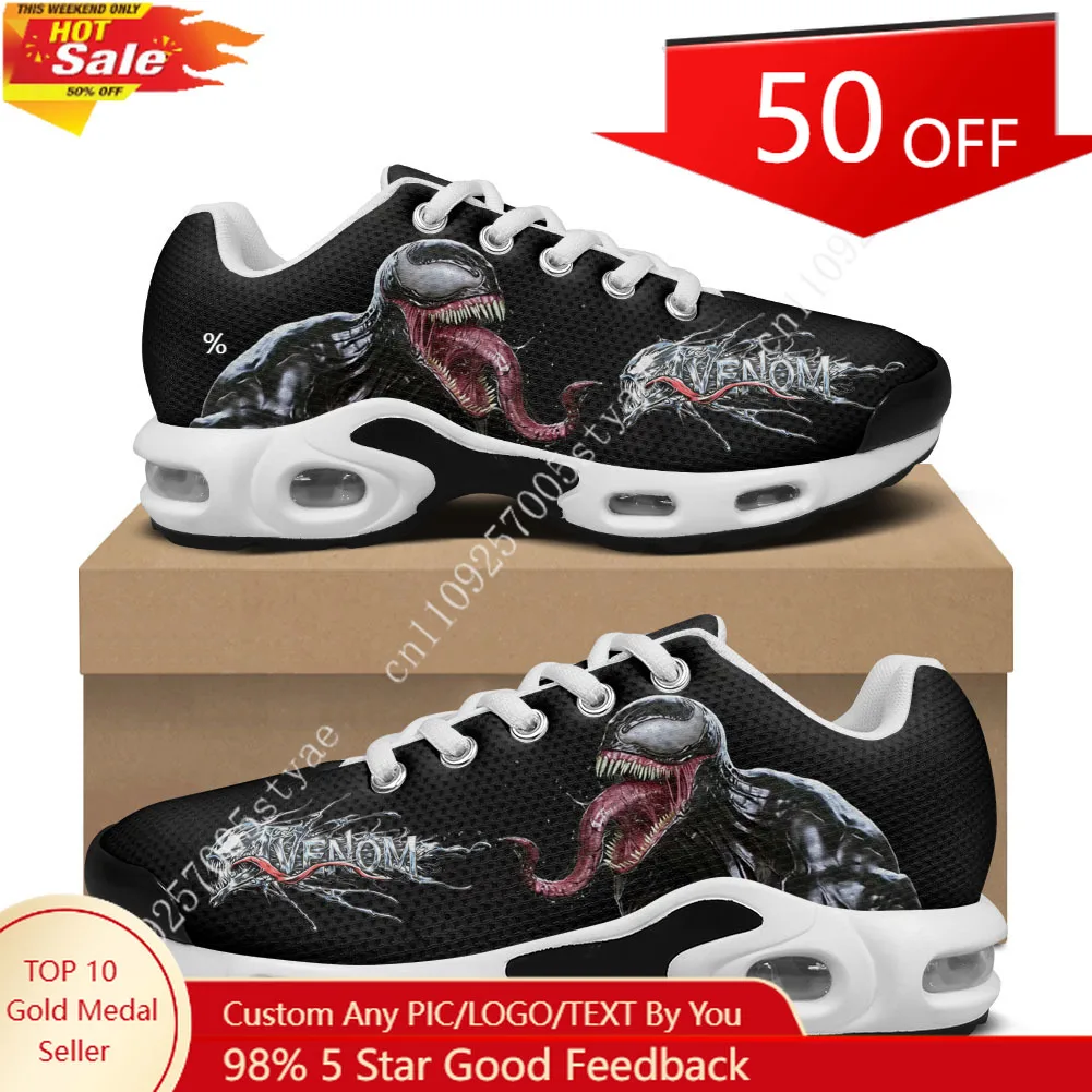 

Кроссовки Marvel Venom с воздушной подушкой для мужчин и женщин, легкие спортивные кроссовки для походов и альпинизма, индивидуальный дизайн