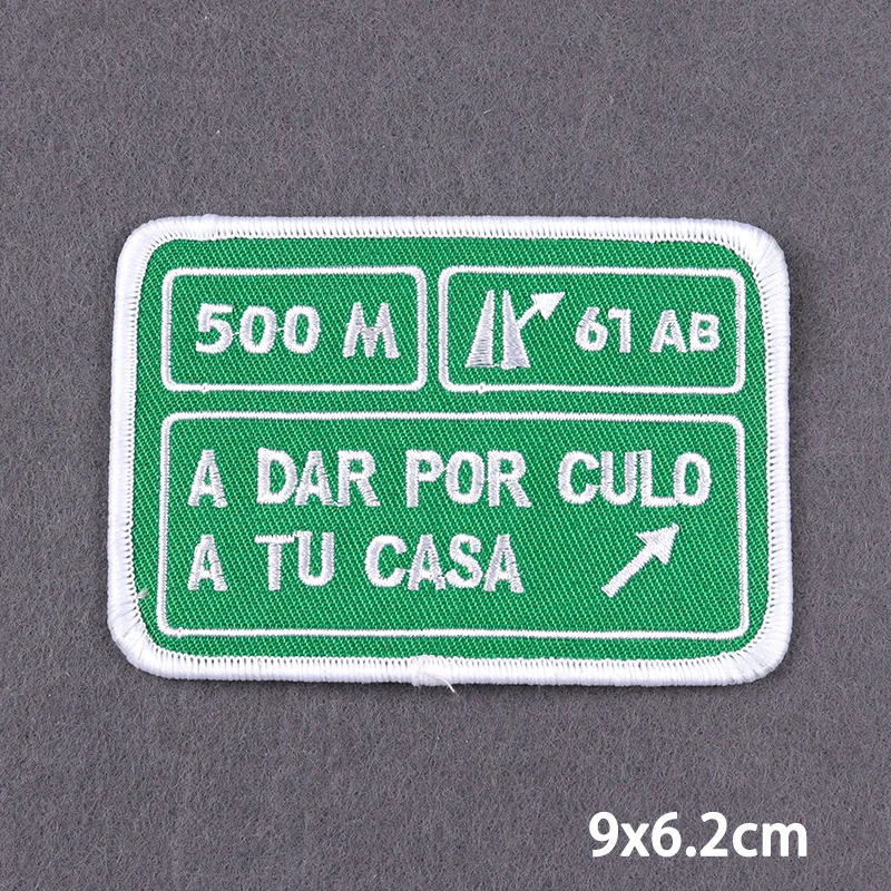 Schwarzer Aufnäher mit Slogan zum Aufbügeln für Kleidung, DIY-Stickerei-Applikation, Bügelbare Aufnäher, DIY-Bügelsticker, Abzeichen – Detail 27