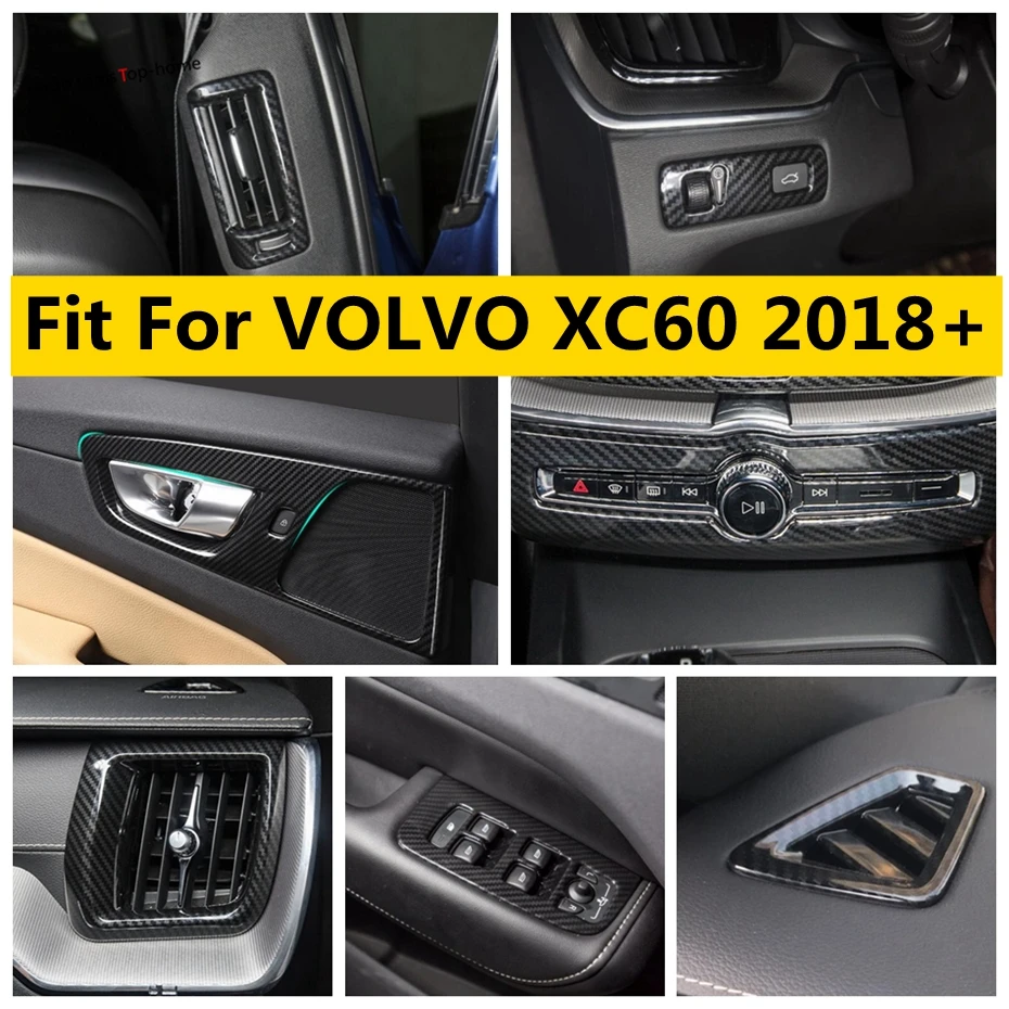 

Window Lift Button Air Conditioning Vent AC Outlet Decoration Panel Cover Trim Fit For VOLVO XC60 2018 - 2021 Car Accessories