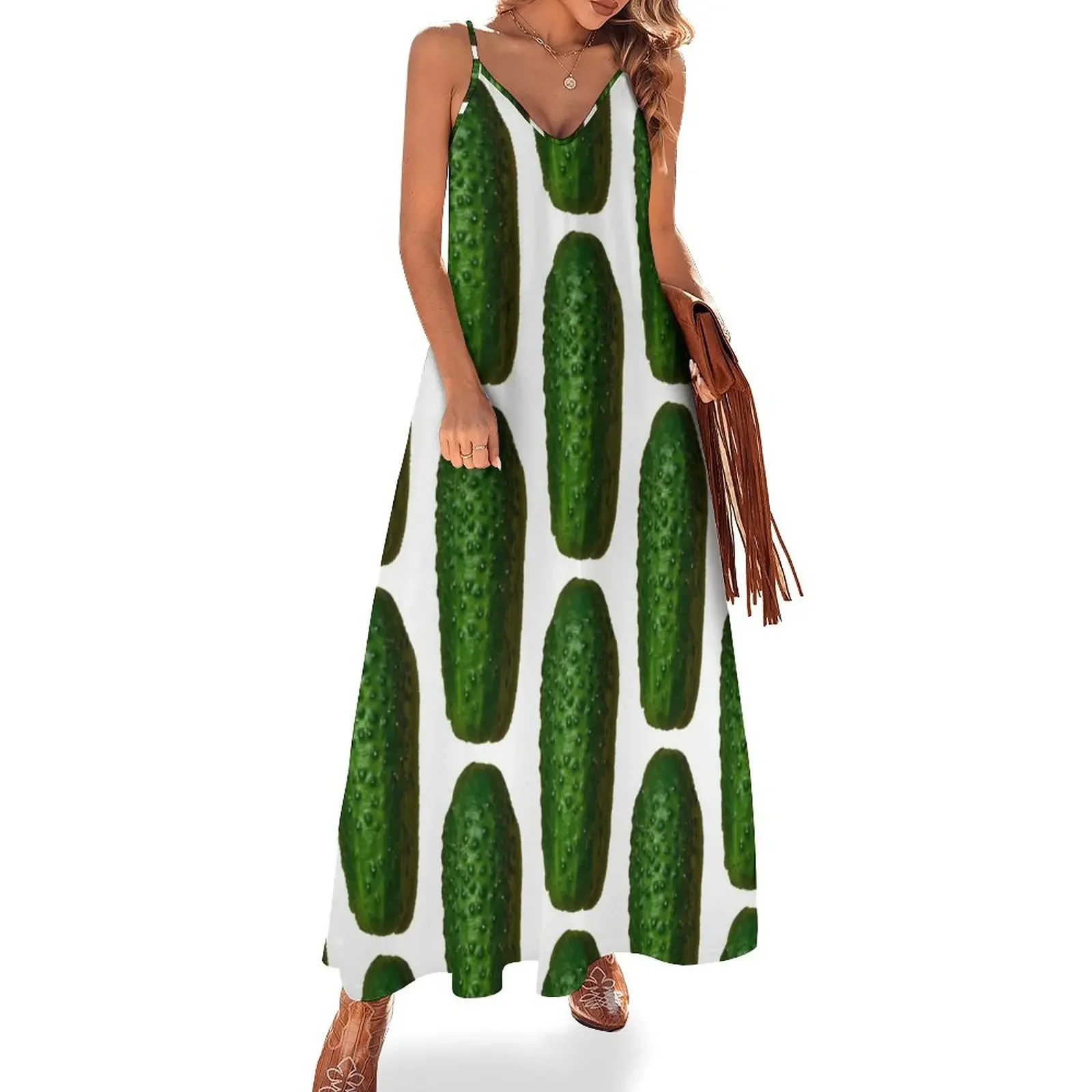 

Pickle Sleeveless Dress Women dresses summer sexy dress dress korean style