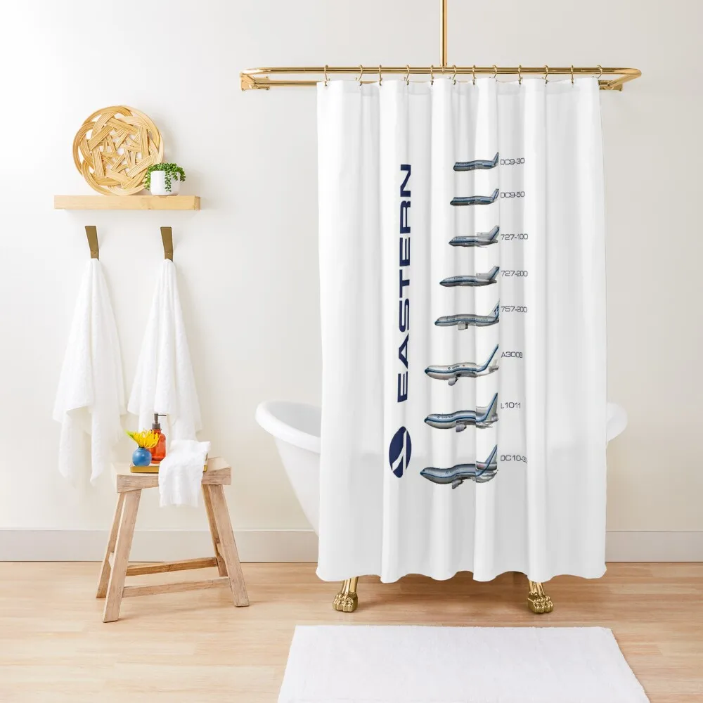 

Eastern Air Lines fleet 1986 Shower Curtain For Bathroom Shower Waterproof Fabric Bathroom Bathroom Decor Curtain